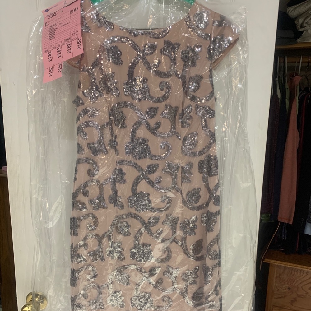 Adrianna Pappelle sequin dress